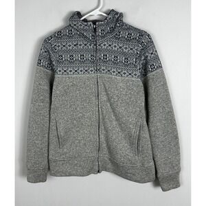 Patagonia Icelandic Better Sweater Full‎ Zip Hoodie Womens Sz Medium Grey Fleece